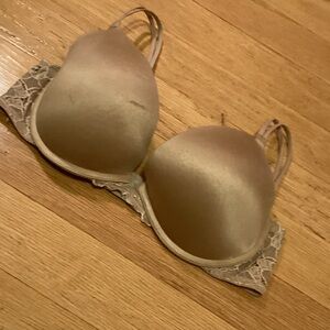 Victoria's Secret Very Sexy padded  Tan bra with doubled straps.  Back closure.